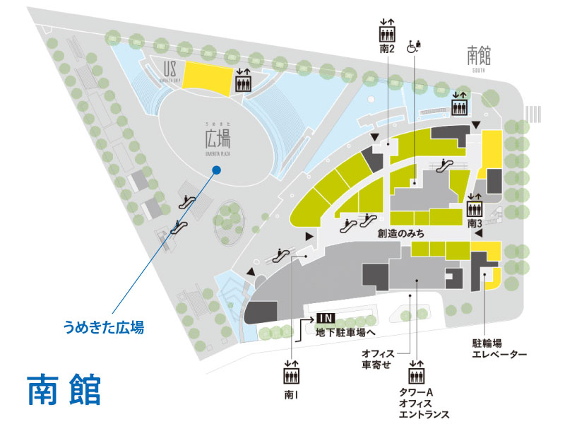 うめきた広場ベンチアート