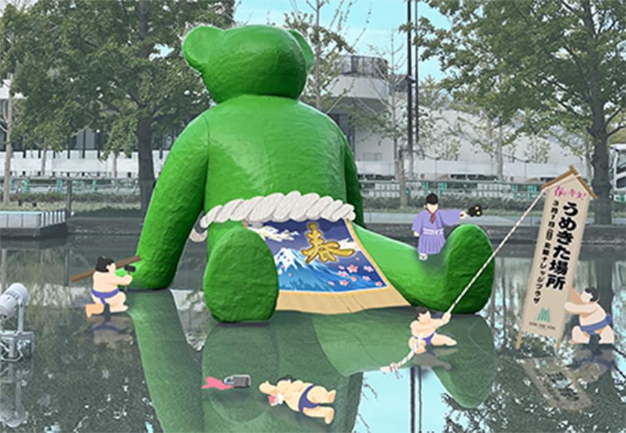 テッド・イベール相撲装飾